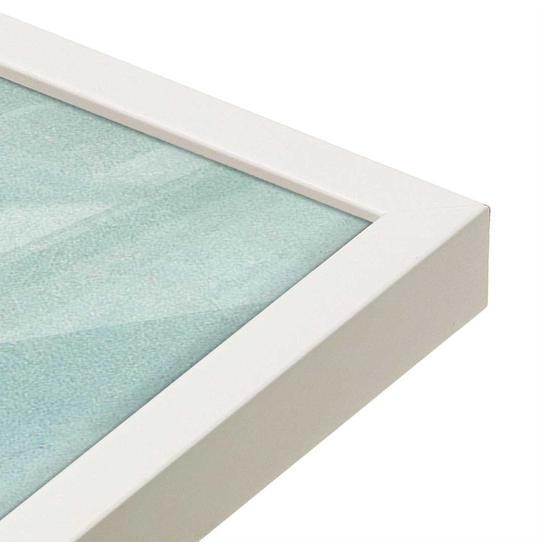 [Color:Opaque White], Picture of art in a Opaque White frame at an angle