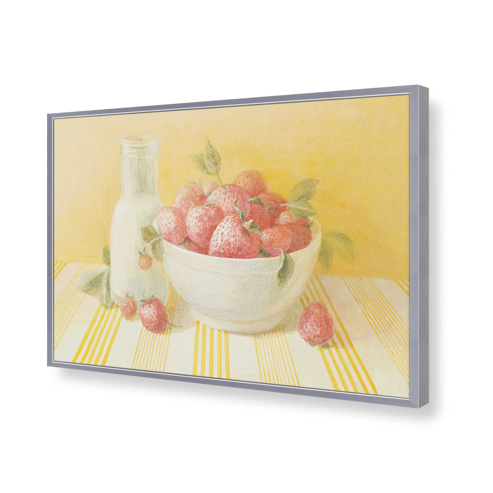 [Color:Polished Chrome], Picture of art in a Polished Chrome frame of the corner