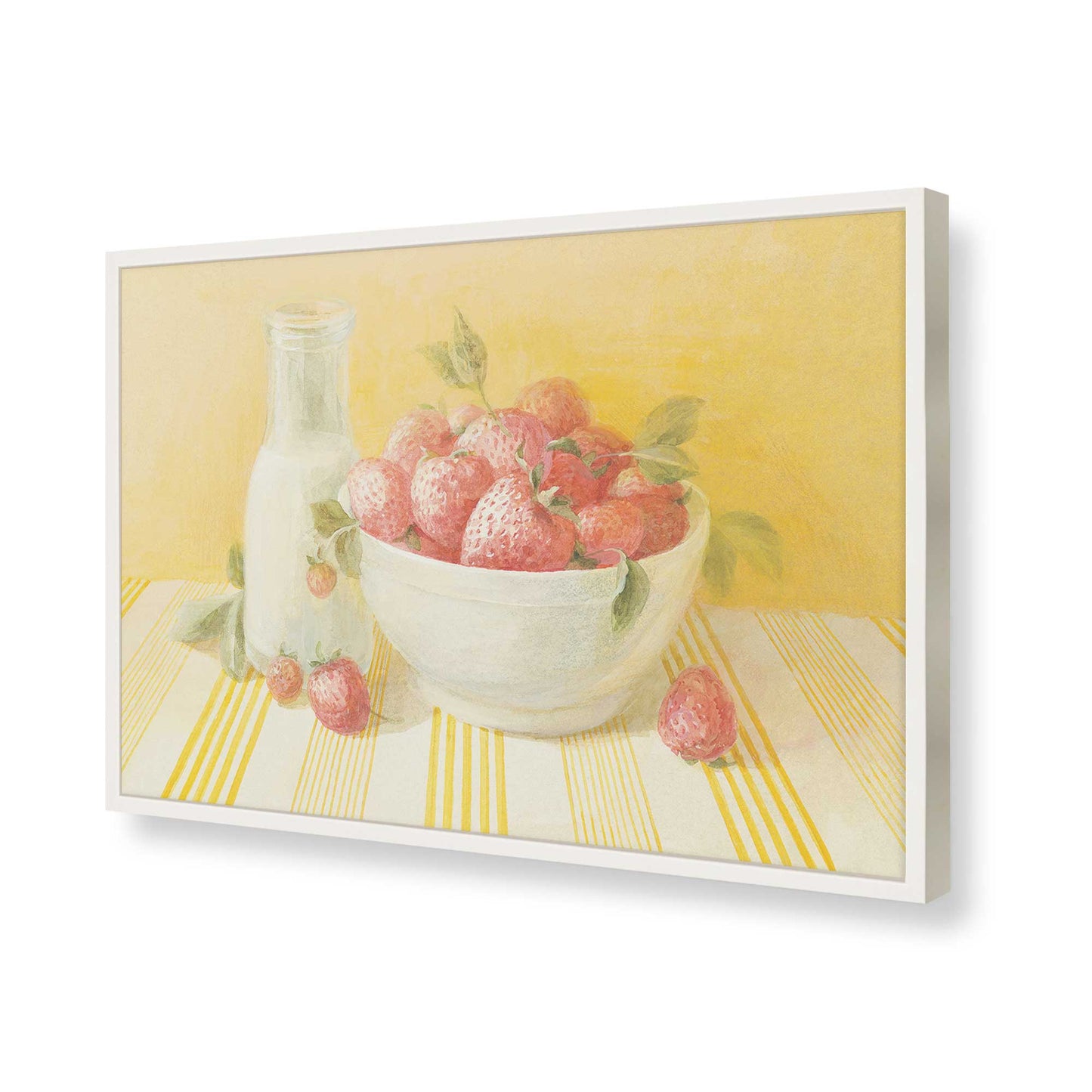 [Color:Opaque White], Picture of art in a Opaque White frame of the corner