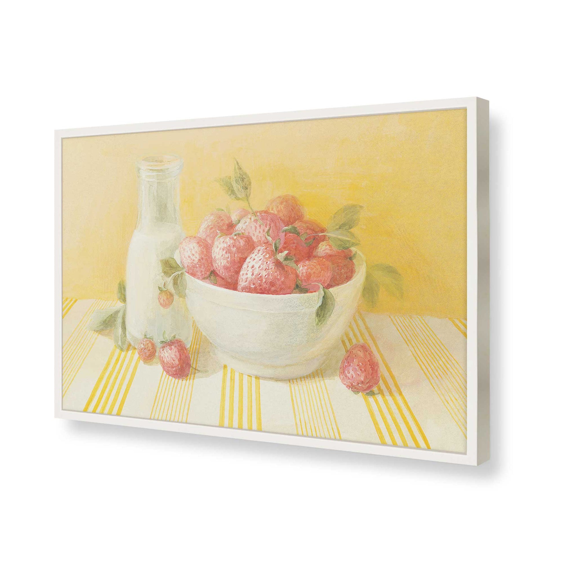 [Color:Opaque White], Picture of art in a Opaque White frame of the corner