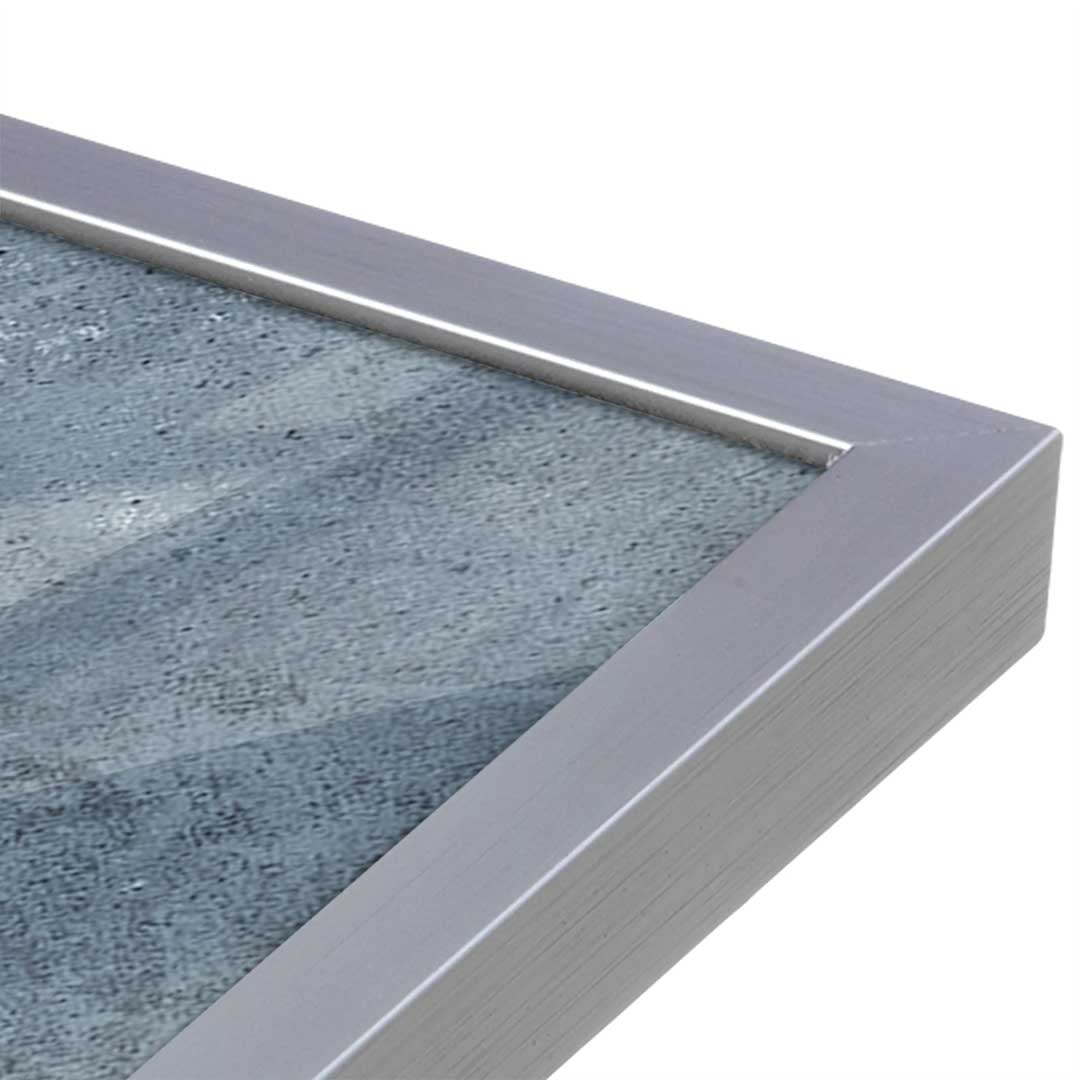 [Color:Polished Chrome], Picture of art in a Polished Chrome frame at an angle