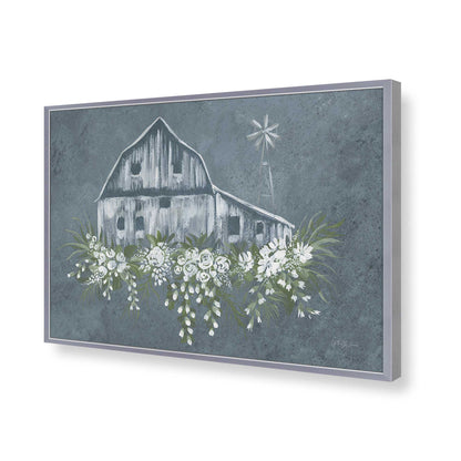 [Color:Polished Chrome], Picture of art in a Polished Chrome frame of the corner