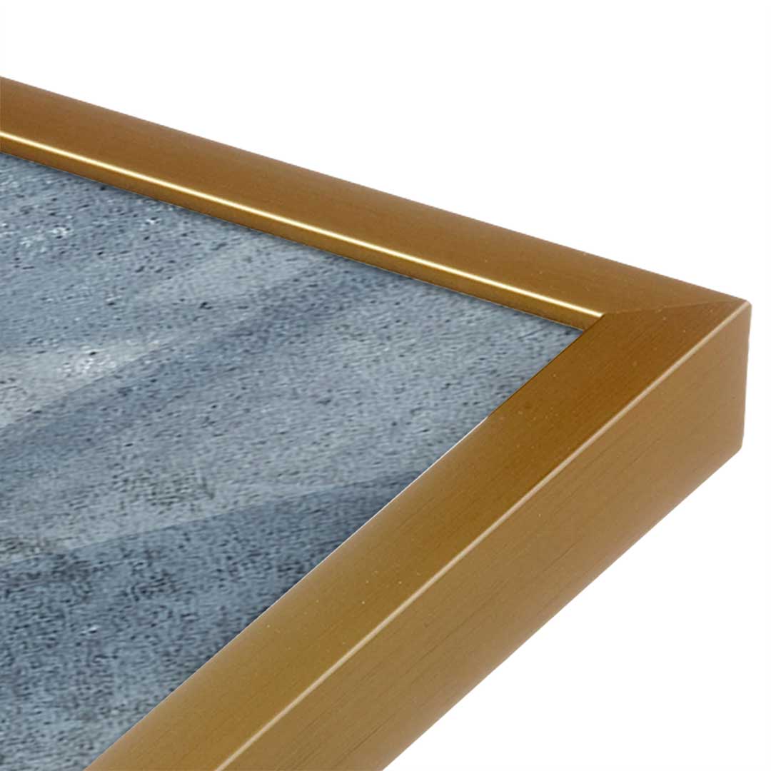 [Color:Polished Gold], Picture of art in a Polished Gold frame at an angle