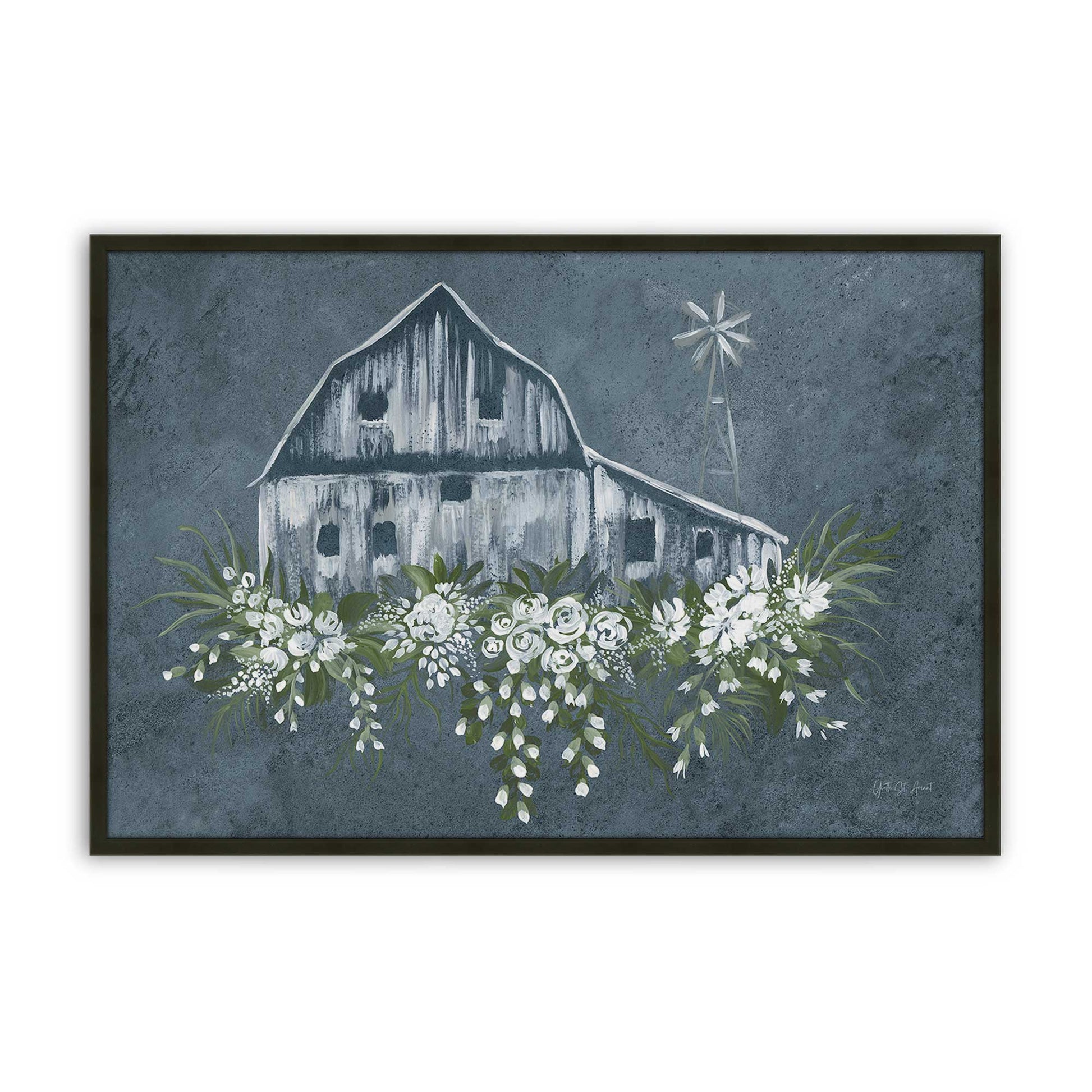 [Color:Satin Black], Picture of art in a Satin Black frame