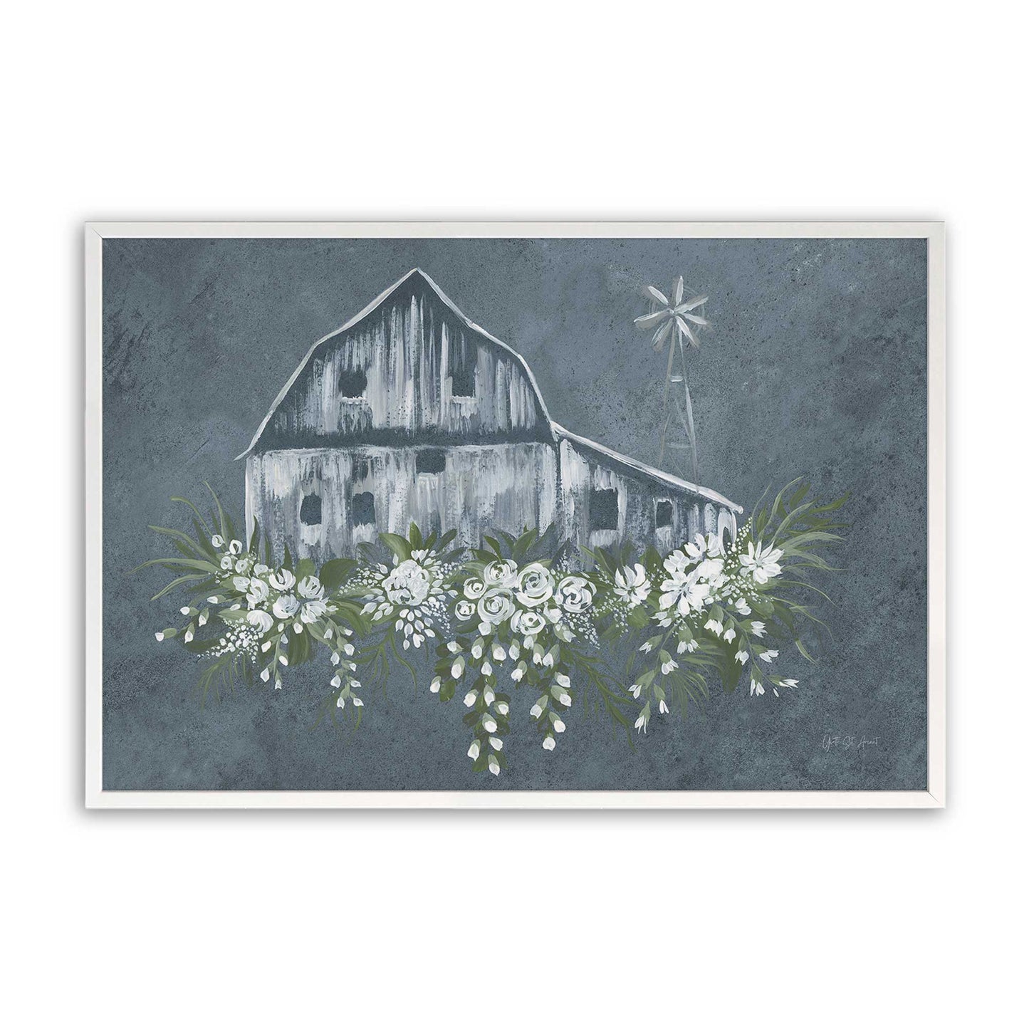 [Color:Opaque White], Picture of art in a Opaque White frame