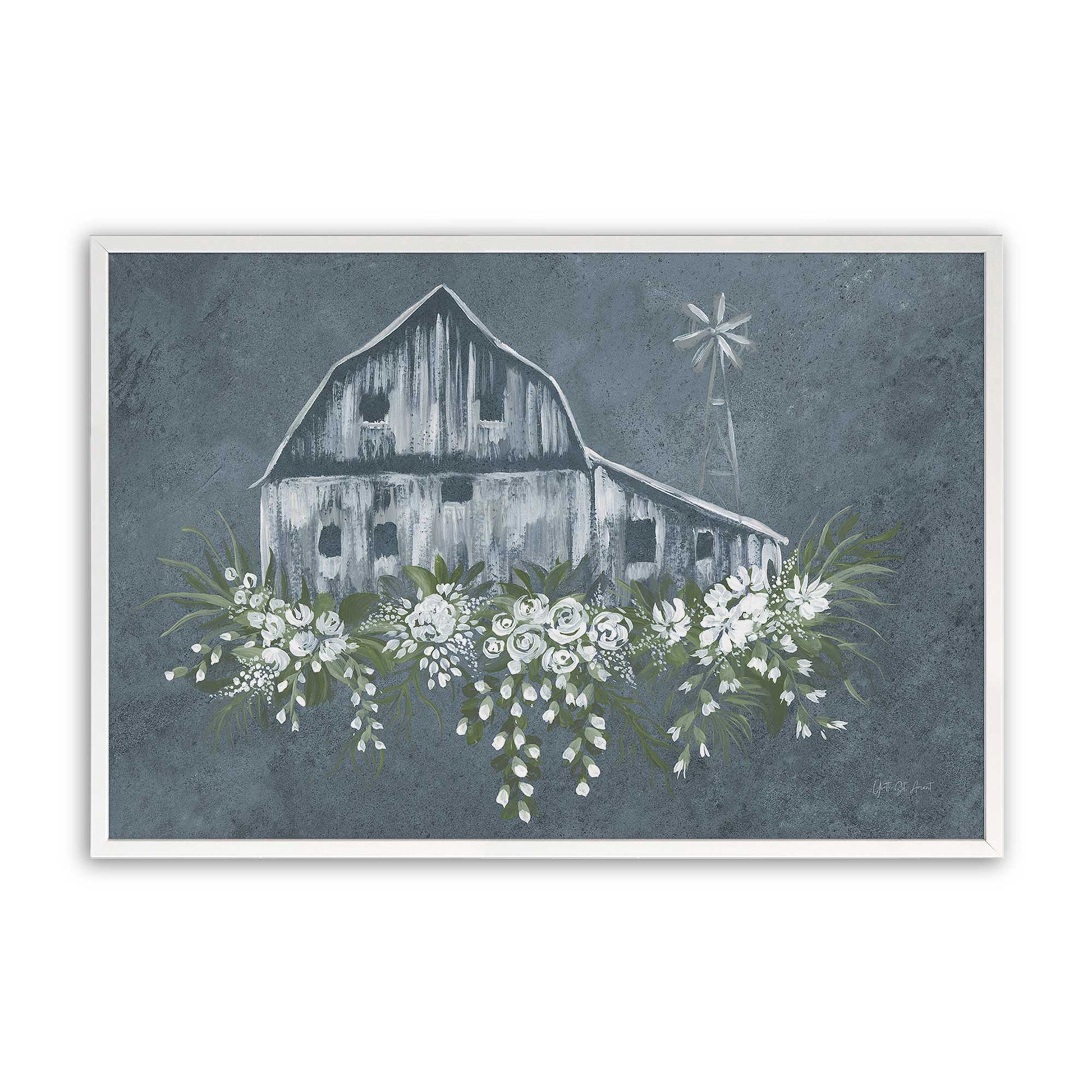 [Color:Opaque White], Picture of art in a Opaque White frame