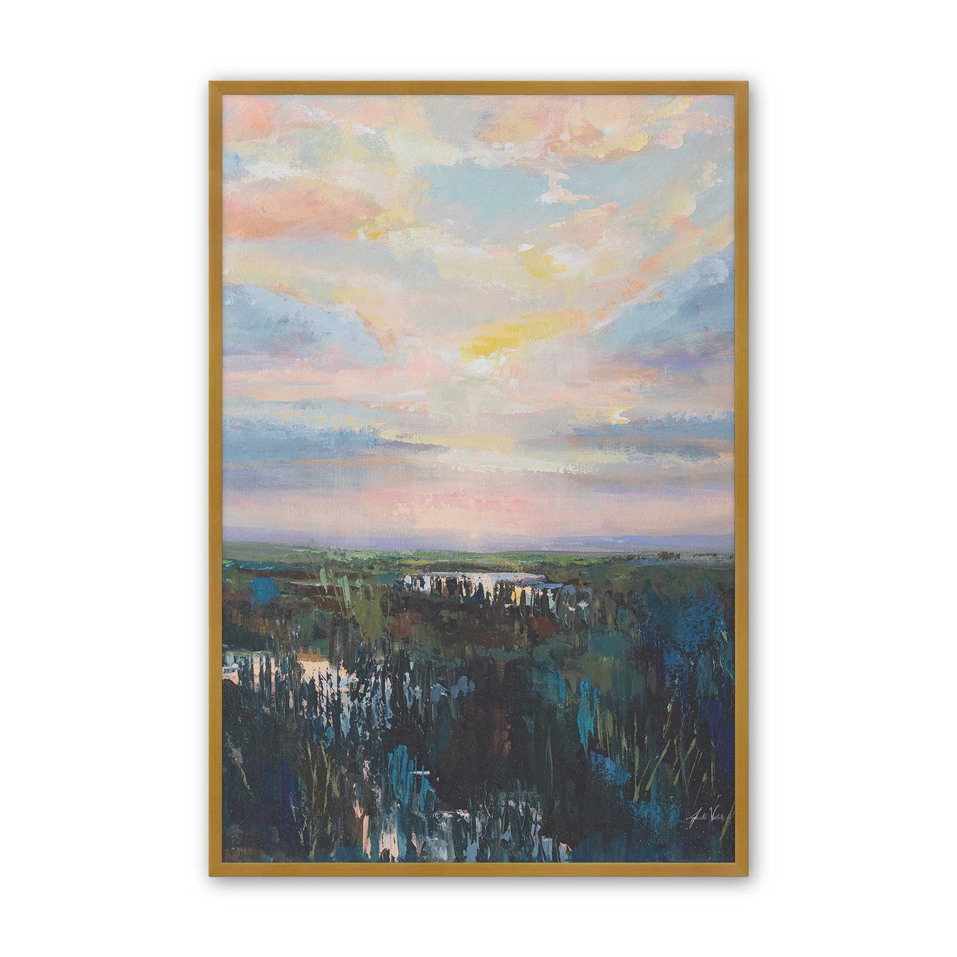 [Color:Polished Gold], Picture of art in a Polished Gold frame