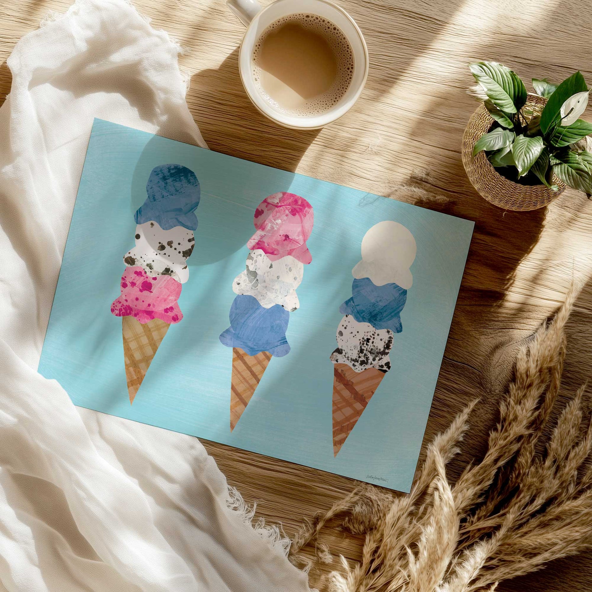 [Color:Rolled Print], Picture of close up of art