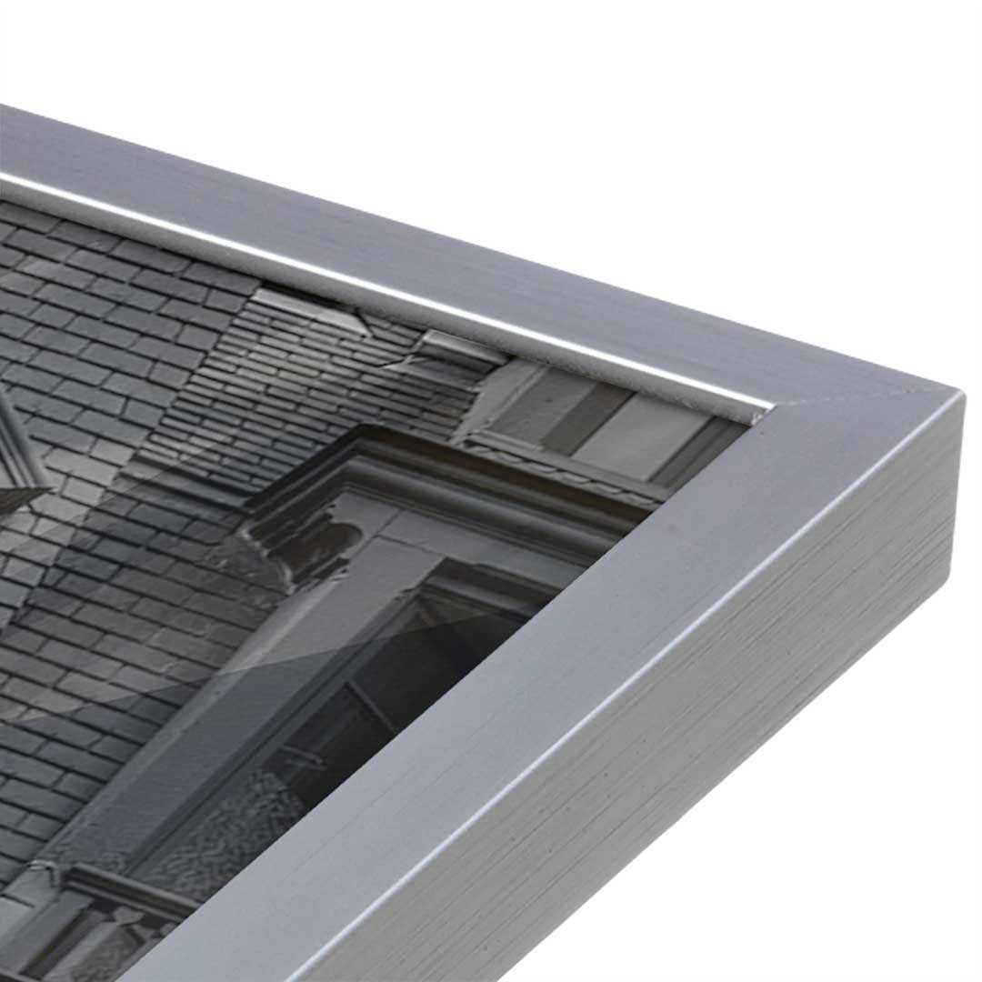 [Color:Polished Chrome], Picture of art in a Polished Chrome frame at an angle