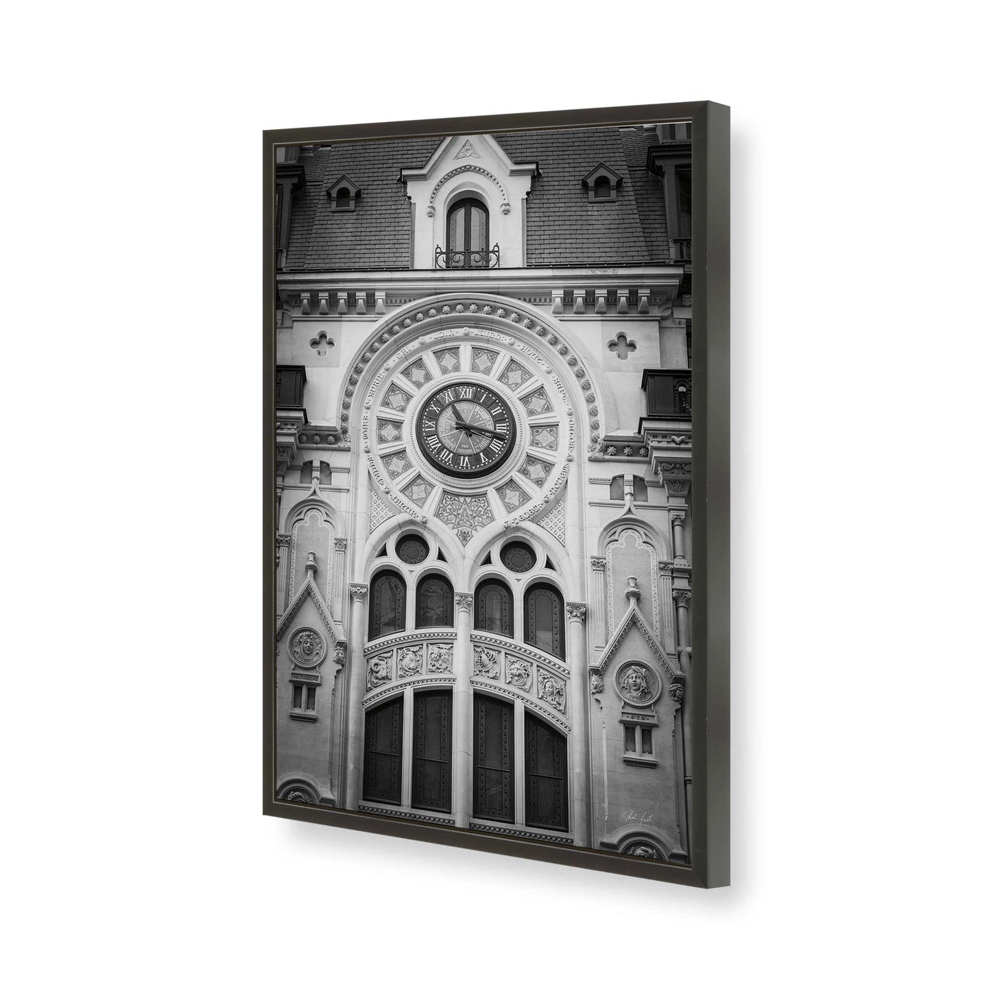 [Color:Satin Black], Picture of art in a Satin Black frame of the corner