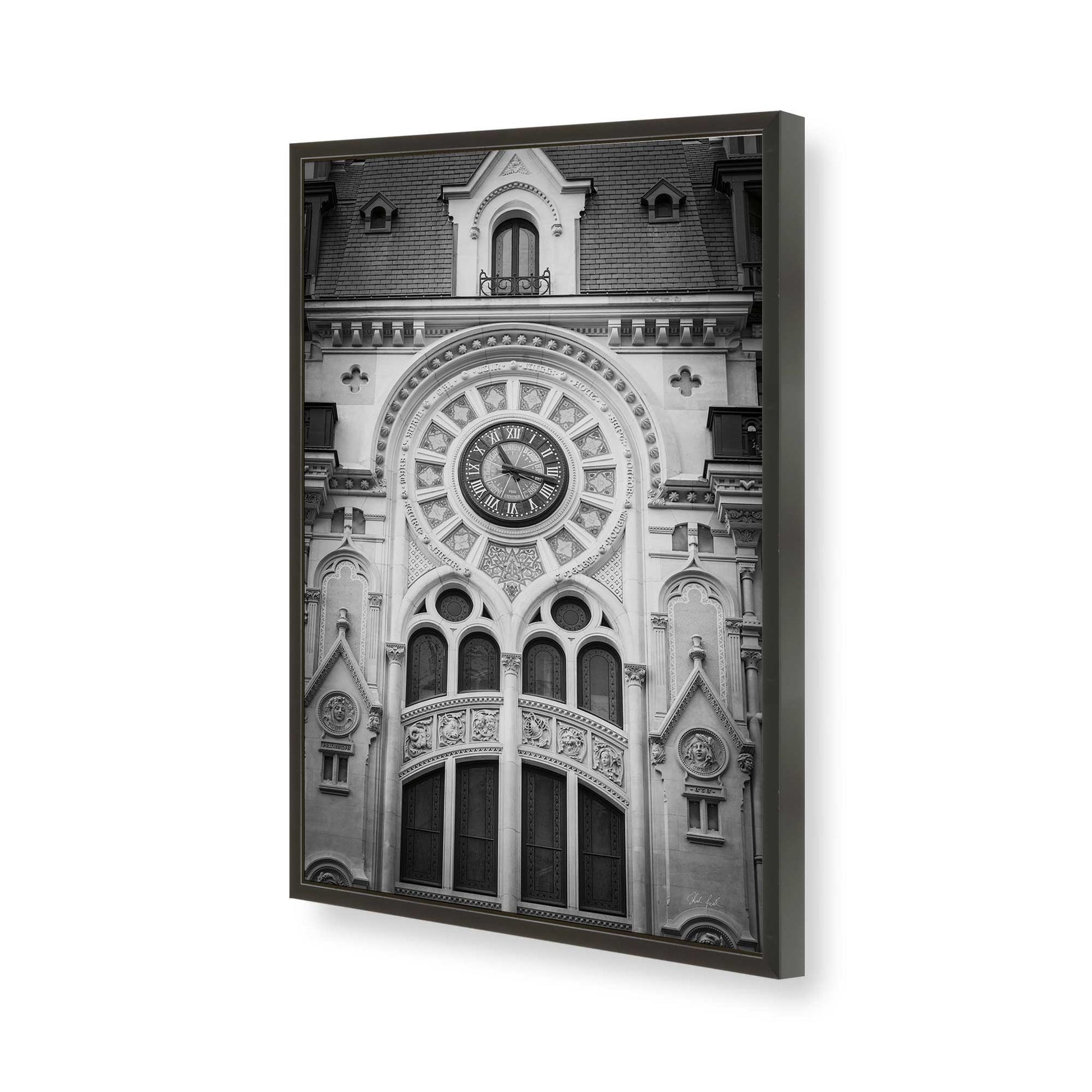 [Color:Satin Black], Picture of art in a Satin Black frame of the corner