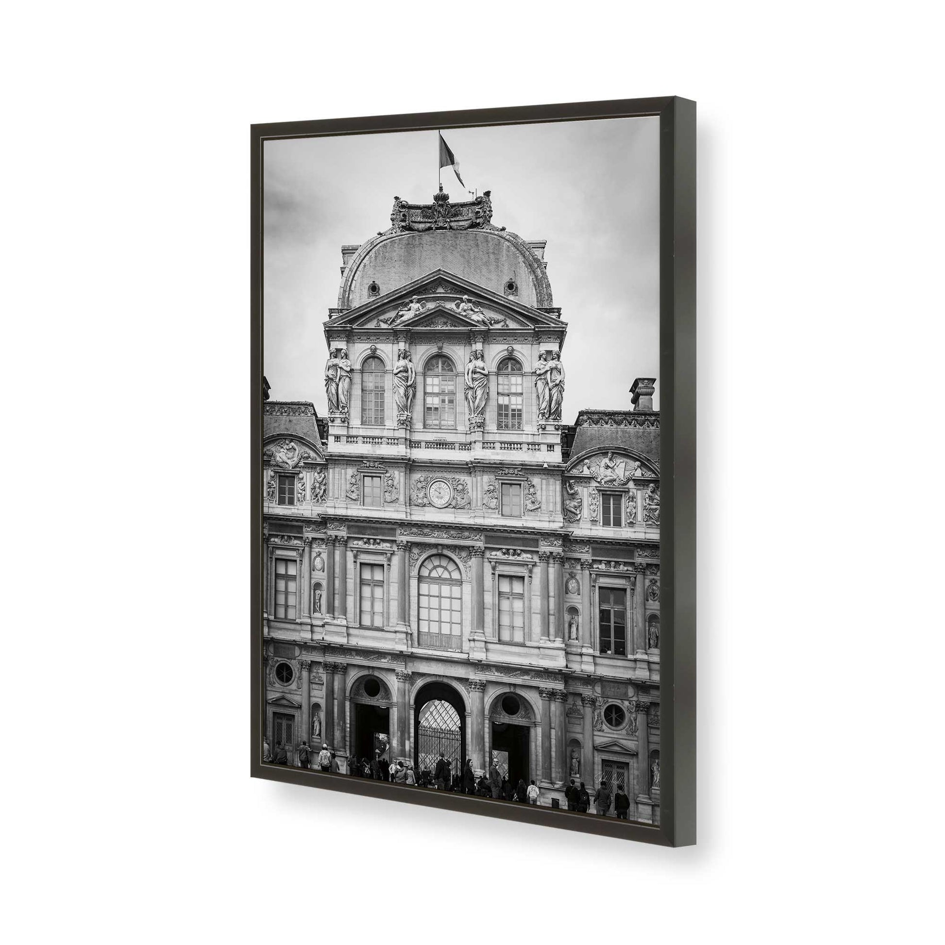[Color:Satin Black], Picture of art in a Satin Black frame of the corner
