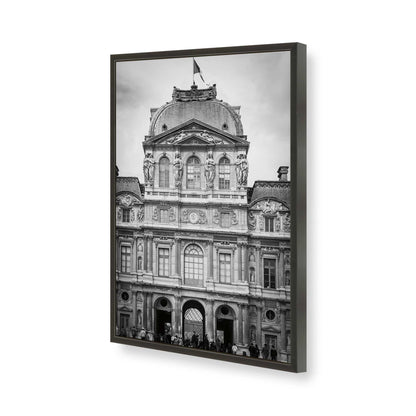 [Color:Satin Black], Picture of art in a Satin Black frame of the corner
