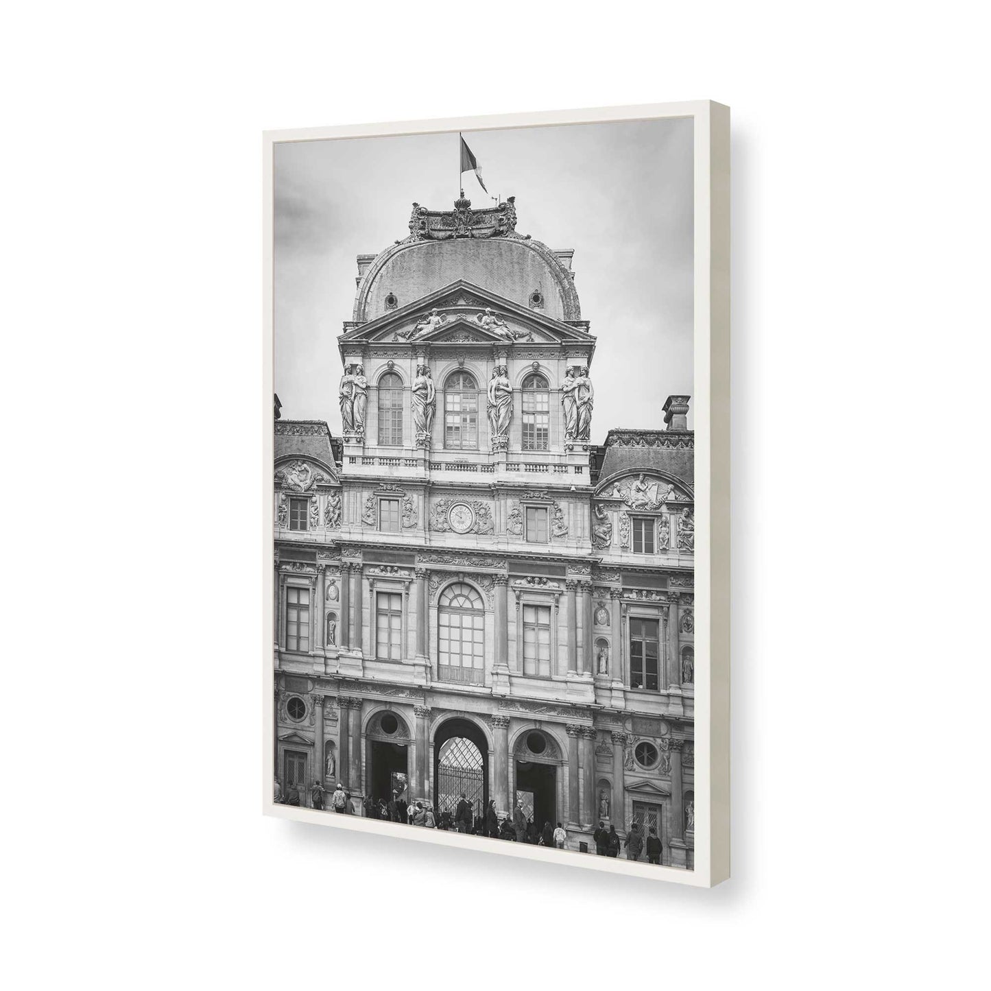 [Color:Opaque White], Picture of art in a Opaque White frame of the corner