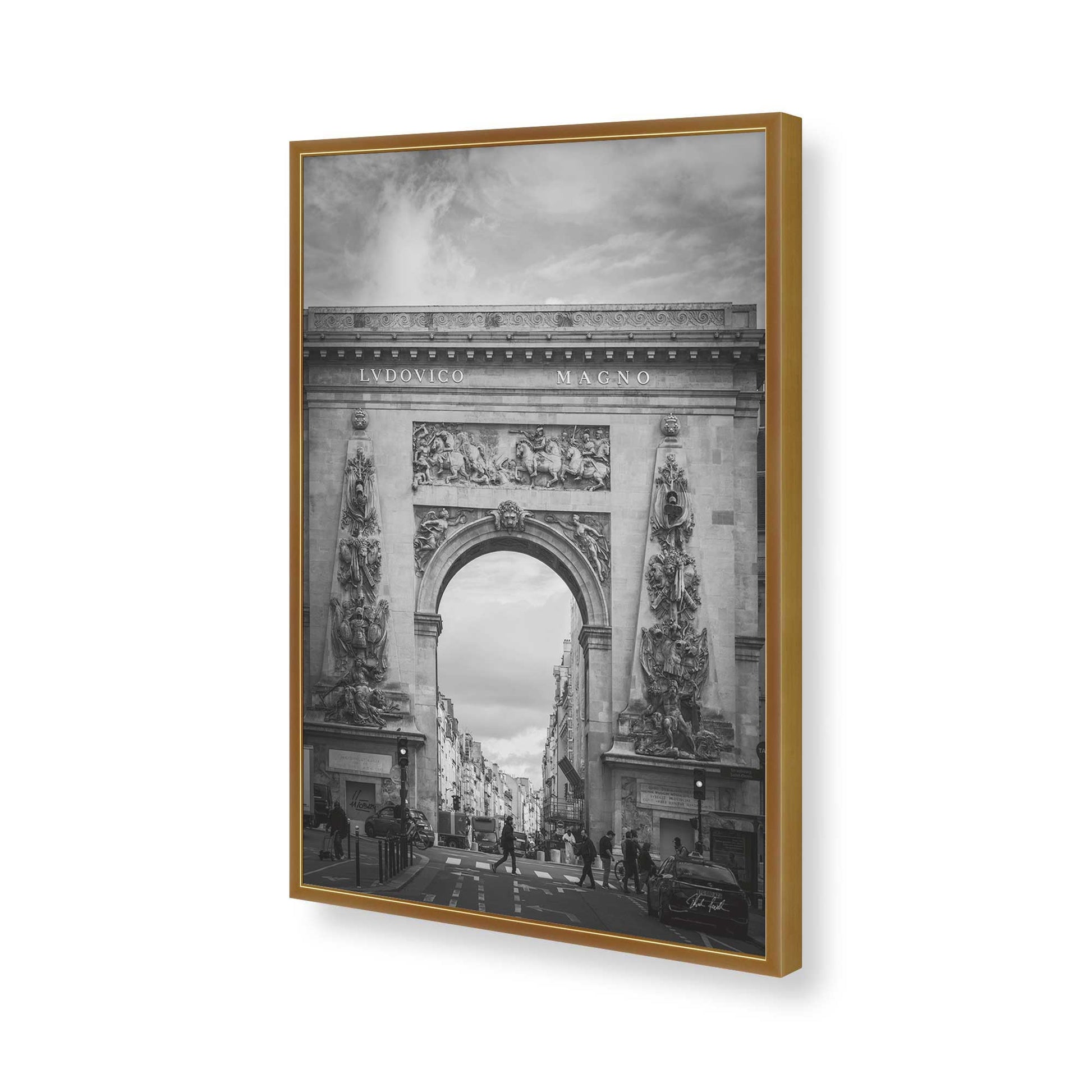 [Color:Polished Gold], Picture of art in a Polished Gold frame of the corner