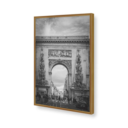 [Color:Polished Gold], Picture of art in a Polished Gold frame of the corner