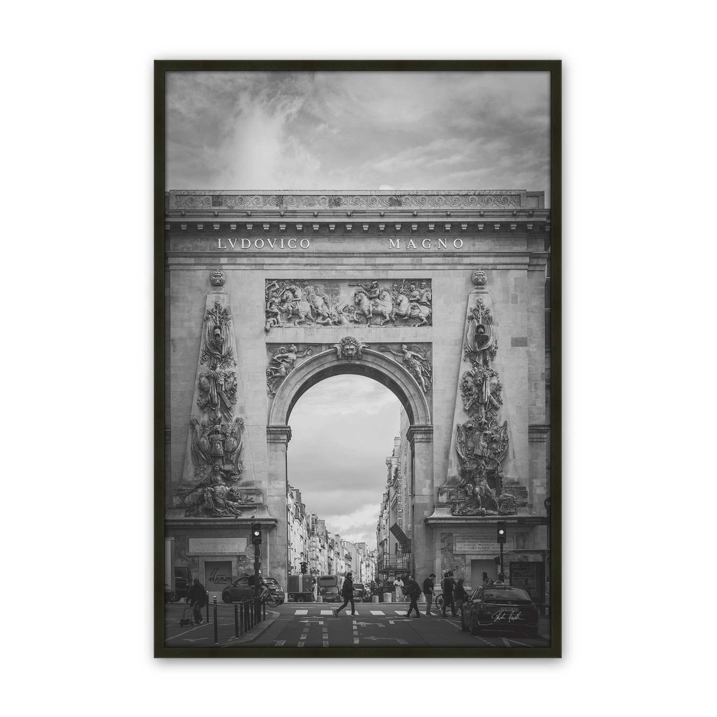 [Color:Satin Black], Picture of art in a Satin Black frame