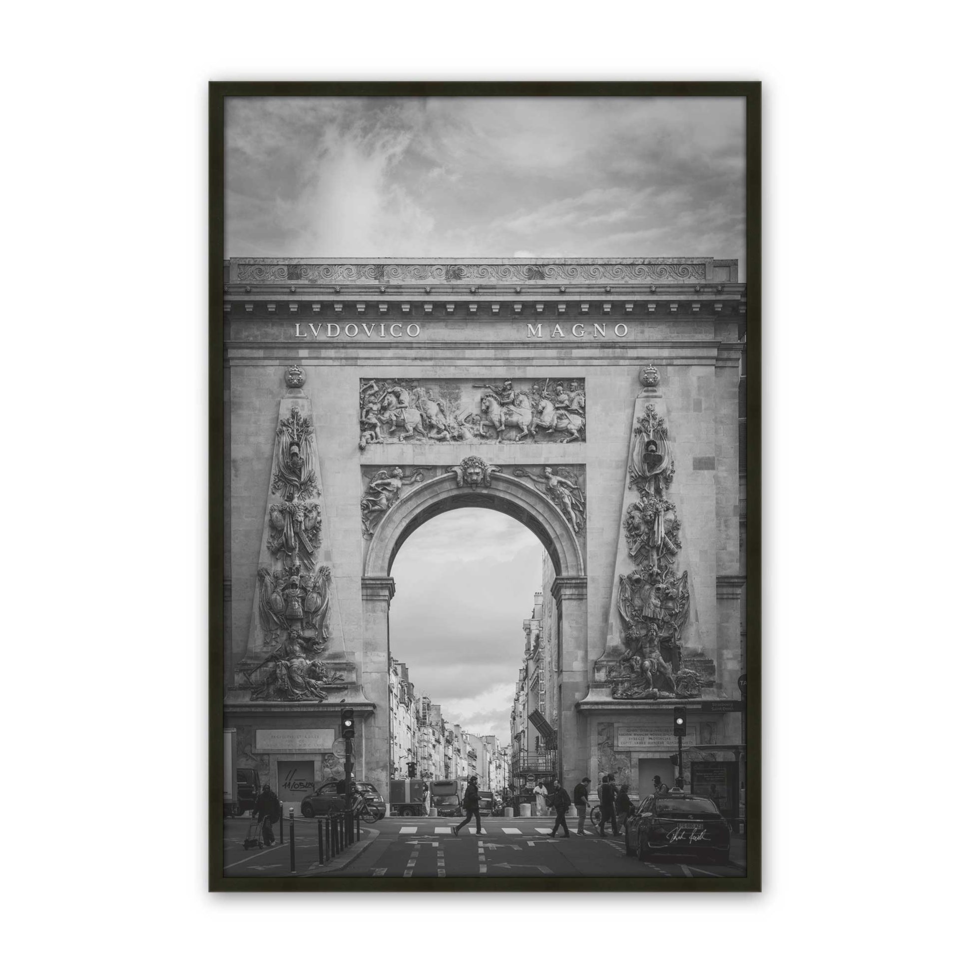 [Color:Satin Black], Picture of art in a Satin Black frame