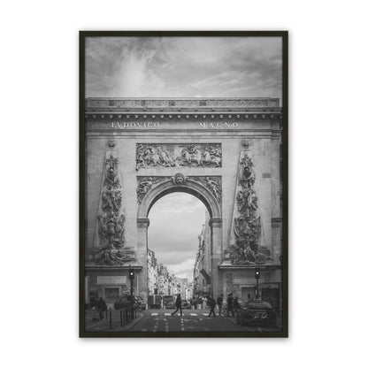 [Color:Satin Black], Picture of art in a Satin Black frame