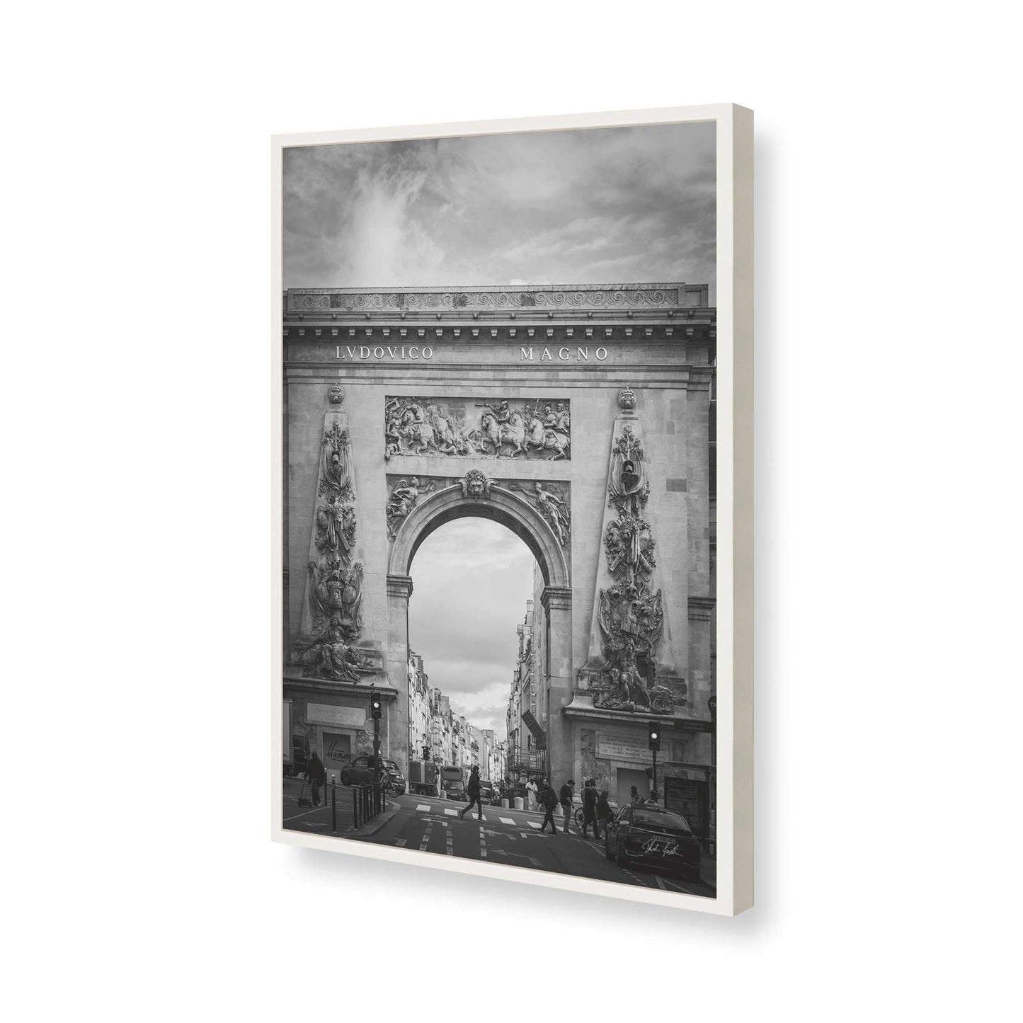 [Color:Opaque White], Picture of art in a Opaque White frame of the corner