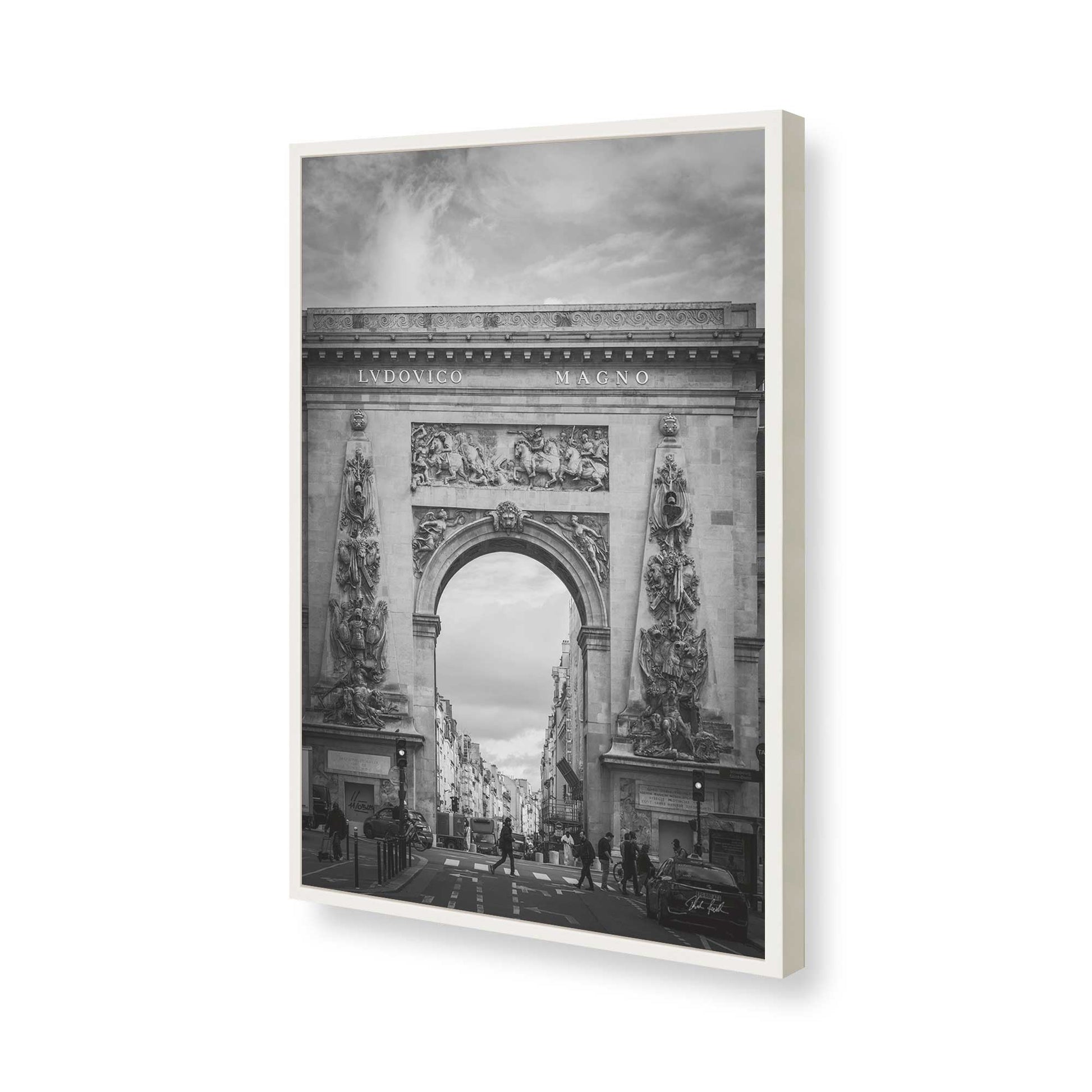 [Color:Opaque White], Picture of art in a Opaque White frame of the corner