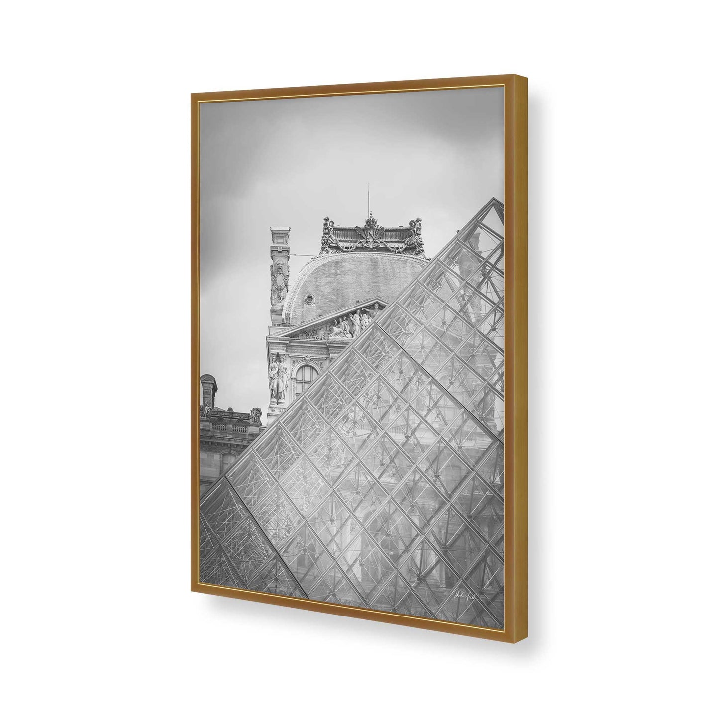 [Color:Polished Gold], Picture of art in a Polished Gold frame of the corner