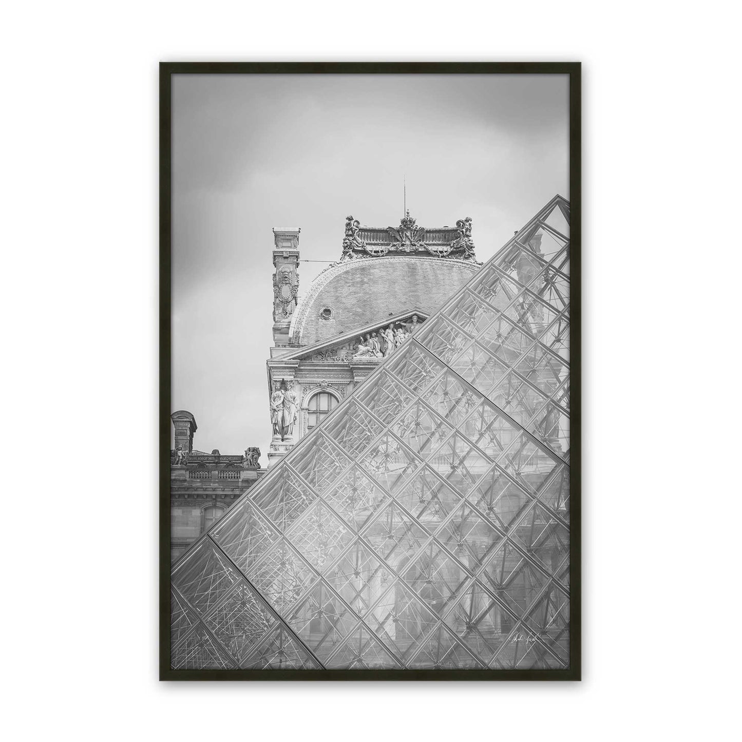 [Color:Satin Black], Picture of art in a Satin Black frame