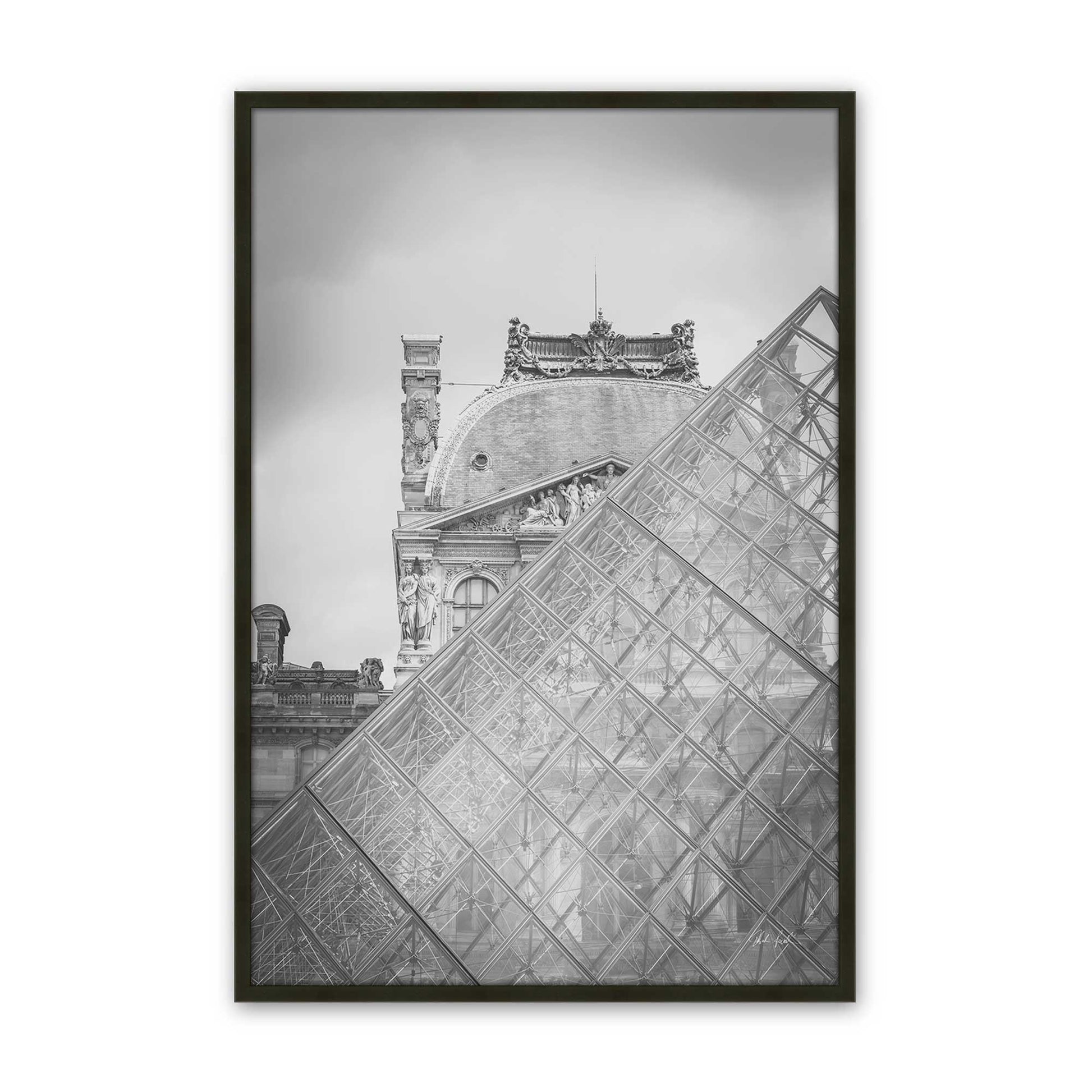 [Color:Satin Black], Picture of art in a Satin Black frame