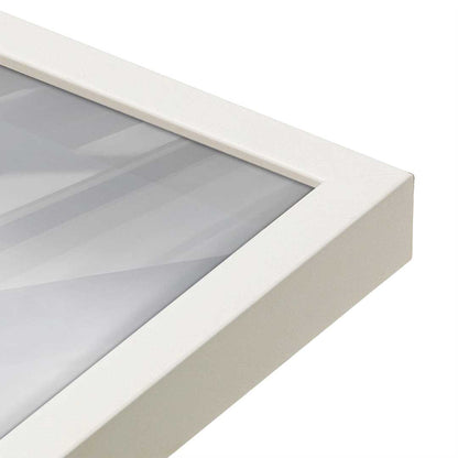 [Color:Opaque White], Picture of art in a Opaque White frame at an angle