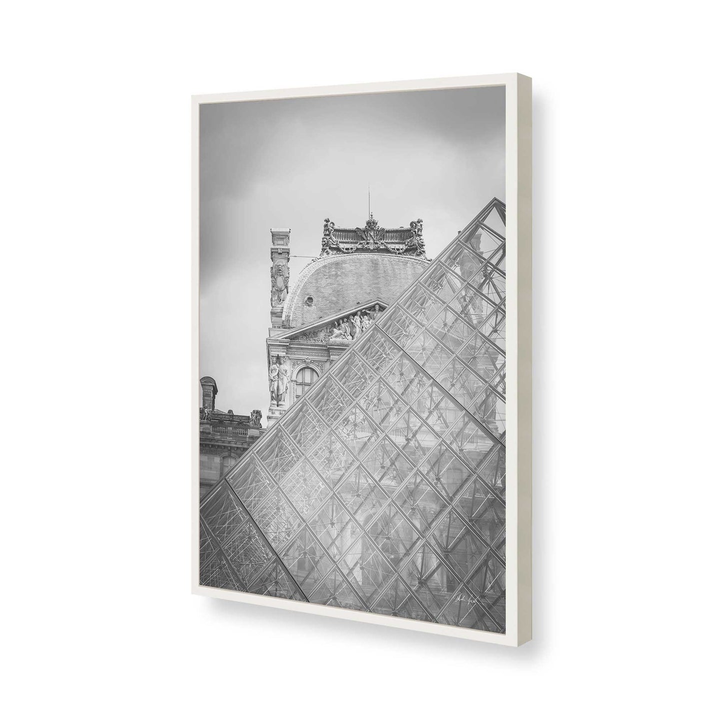 [Color:Opaque White], Picture of art in a Opaque White frame of the corner
