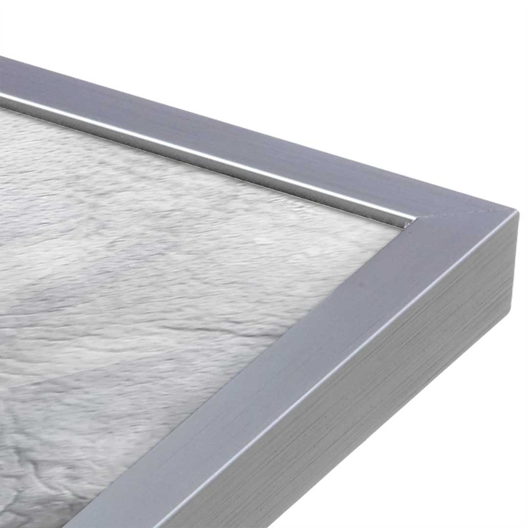 [Color:Polished Chrome], Picture of art in a Polished Chrome frame at an angle
