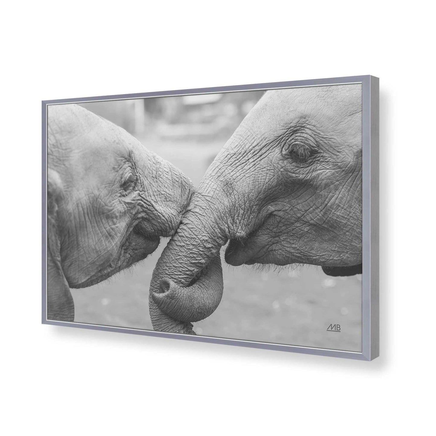 [Color:Polished Chrome], Picture of art in a Polished Chrome frame of the corner