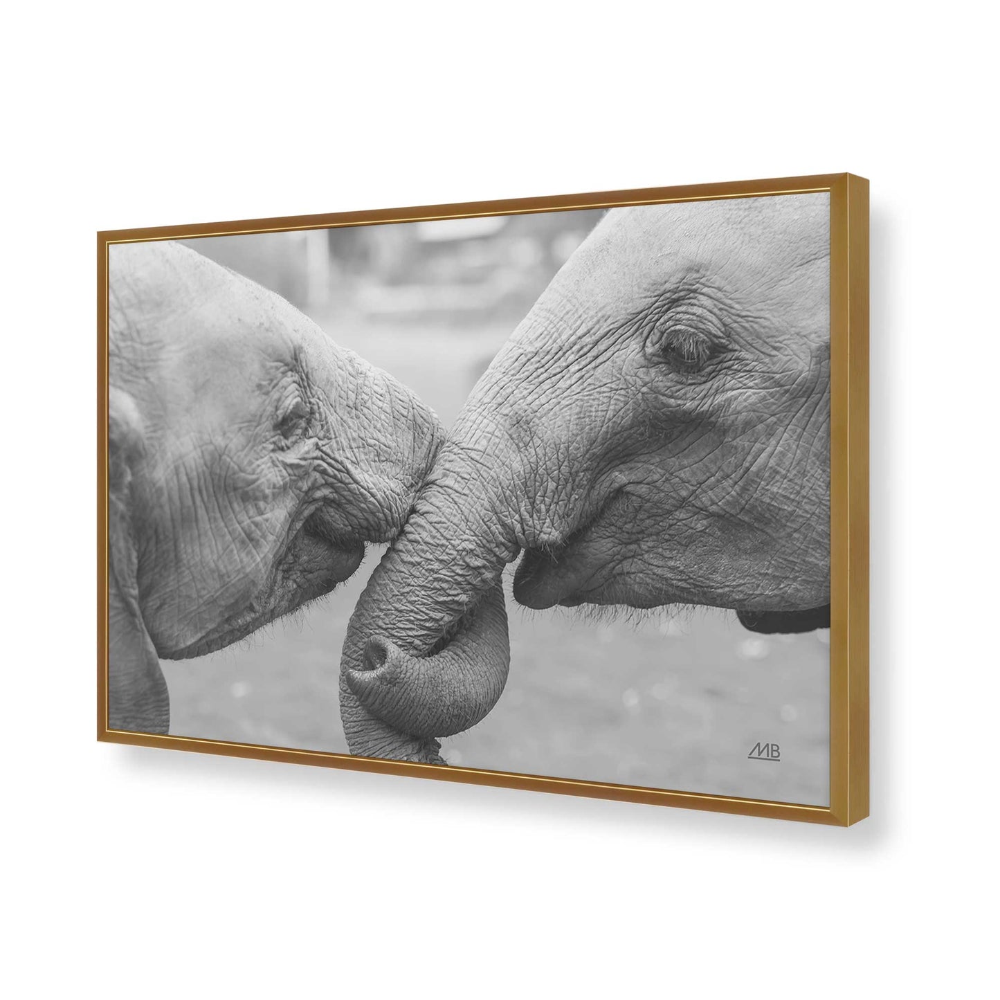 [Color:Polished Gold], Picture of art in a Polished Gold frame of the corner