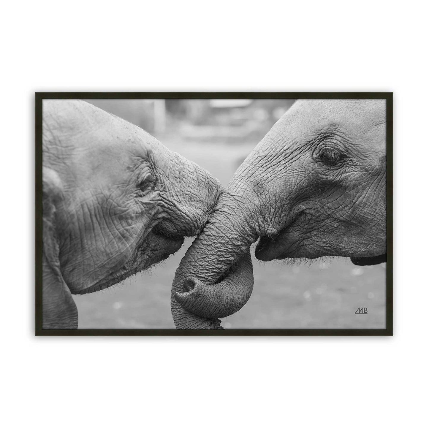 [Color:Satin Black], Picture of art in a Satin Black frame