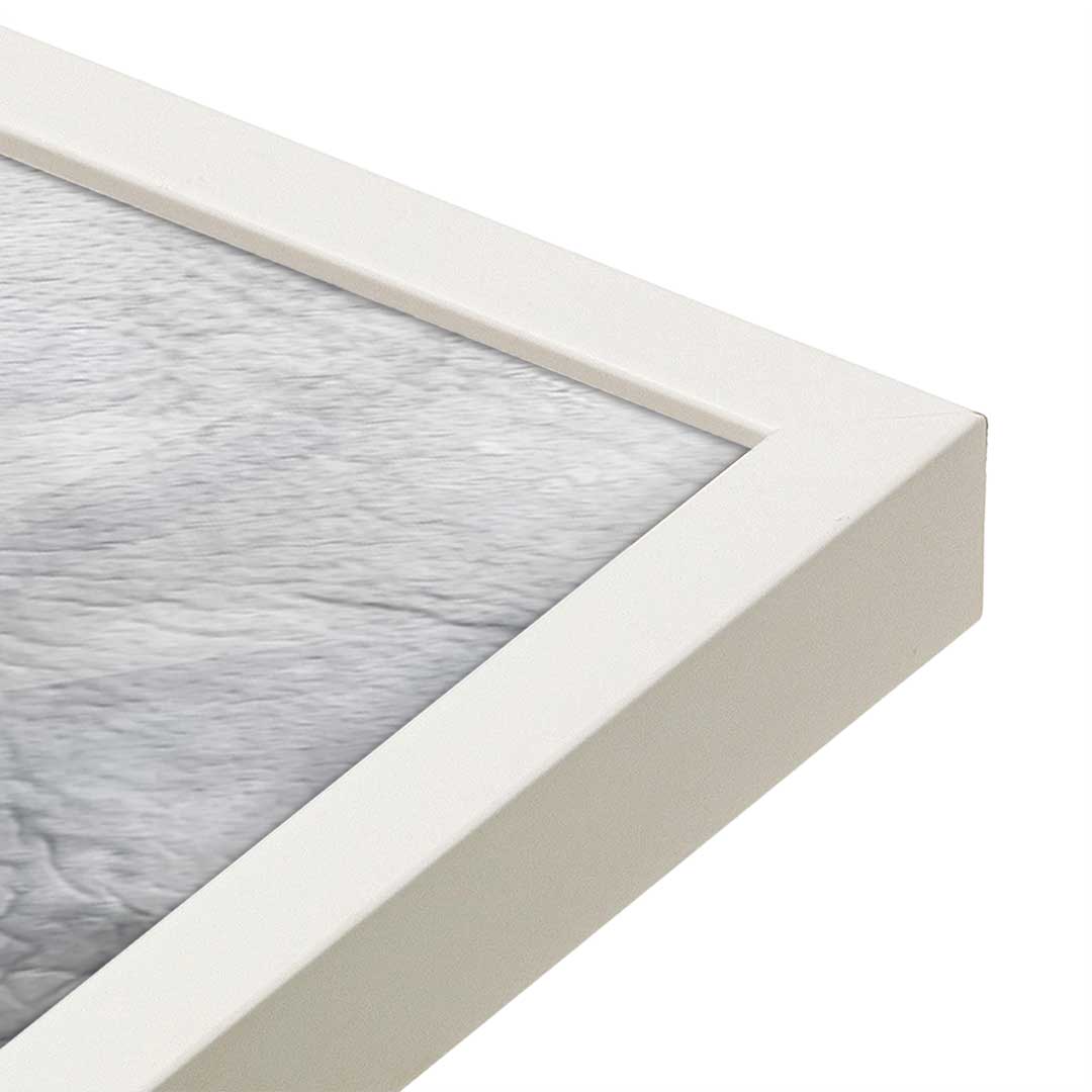 [Color:Opaque White], Picture of art in a Opaque White frame at an angle