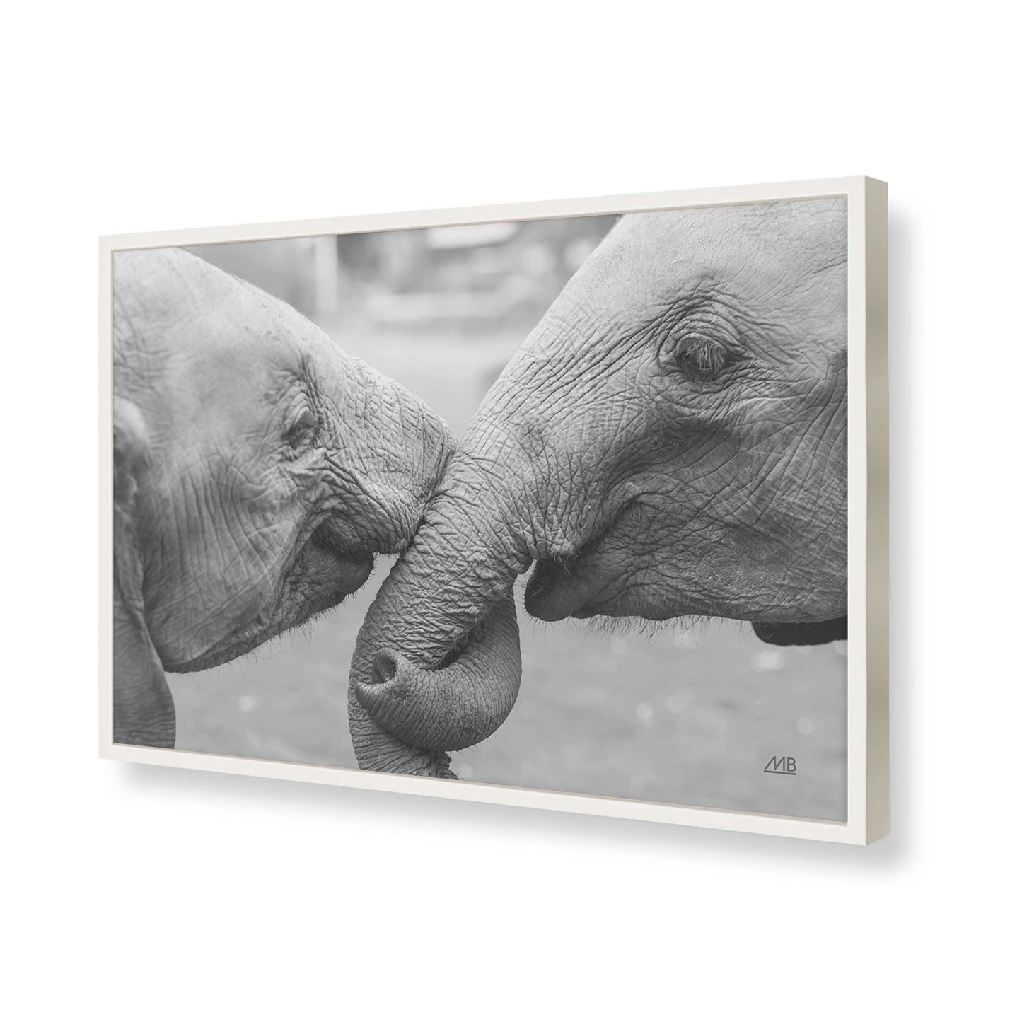 [Color:Opaque White], Picture of art in a Opaque White frame of the corner