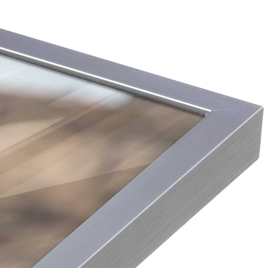 [Color:Polished Chrome], Picture of art in a Polished Chrome frame at an angle