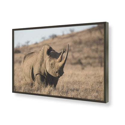 [Color:Satin Black], Picture of art in a Satin Black frame of the corner