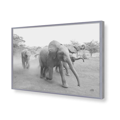 [Color:Polished Chrome], Picture of art in a Polished Chrome frame of the corner