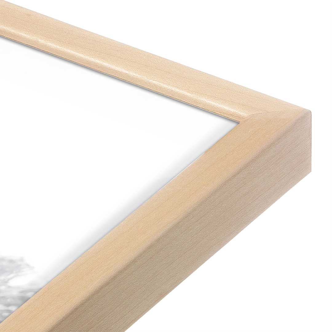 [Color:Raw Maple], Picture of art in a Raw Maple frame at an angle