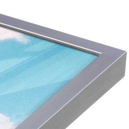 [Color:Polished Chrome], Picture of art in a Polished Chrome frame at an angle