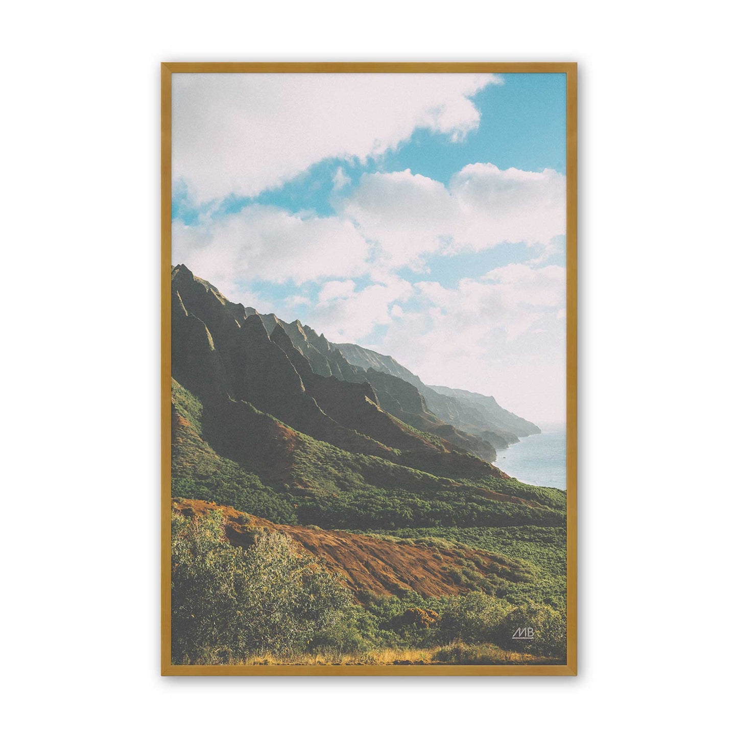 [Color:Polished Gold], Picture of art in a Polished Gold frame