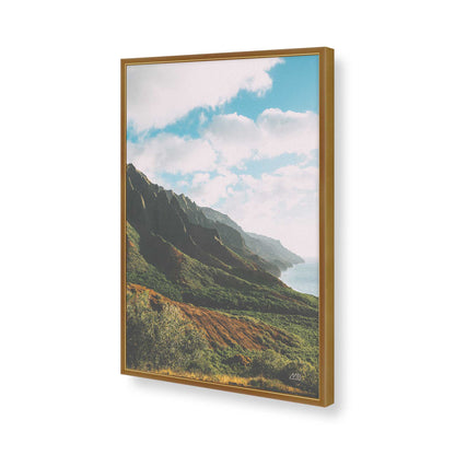 [Color:Polished Gold], Picture of art in a Polished Gold frame of the corner