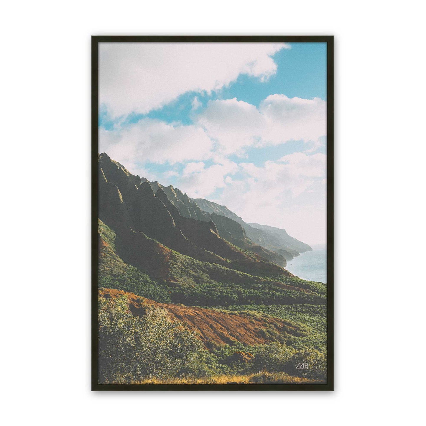 [Color:Satin Black], Picture of art in a Satin Black frame