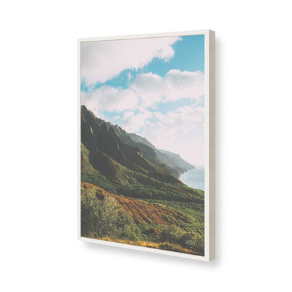 [Color:Opaque White], Picture of art in a Opaque White frame of the corner