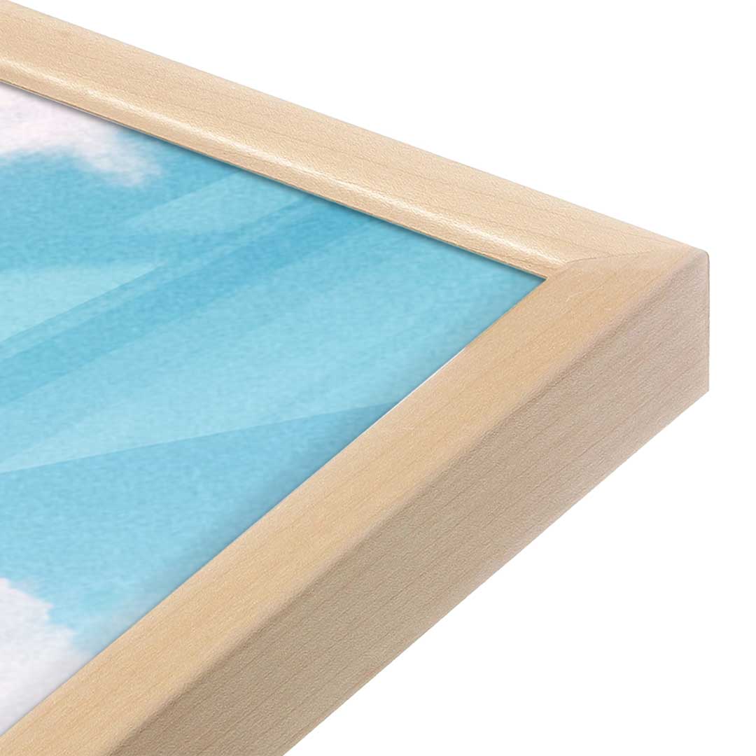 [Color:Raw Maple], Picture of art in a Raw Maple frame at an angle
