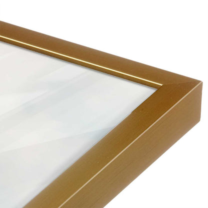 [Color:Polished Gold], Picture of art in a Polished Gold frame at an angle