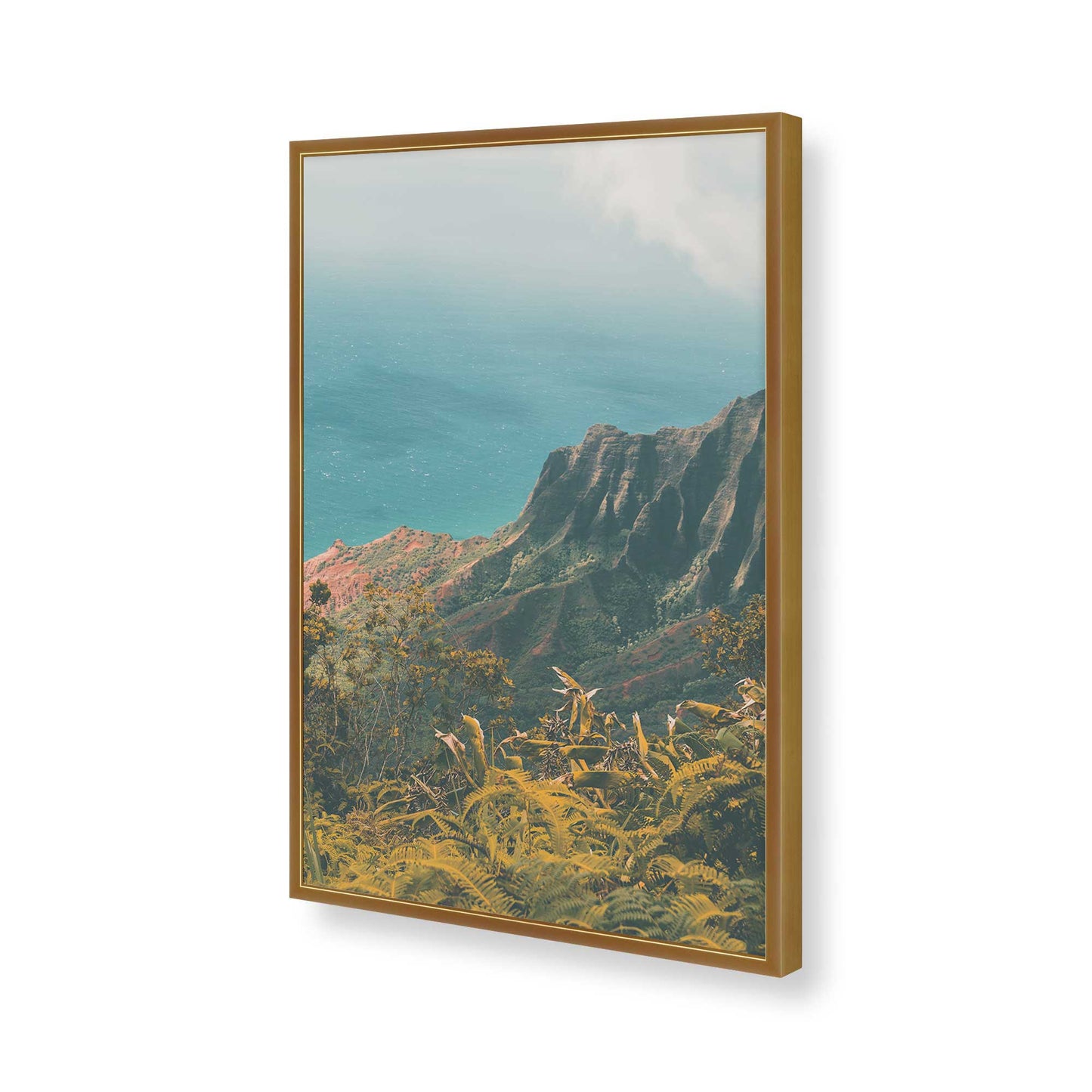 [Color:Polished Gold], Picture of art in a Polished Gold frame of the corner