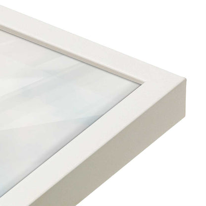 [Color:Opaque White], Picture of art in a Opaque White frame at an angle