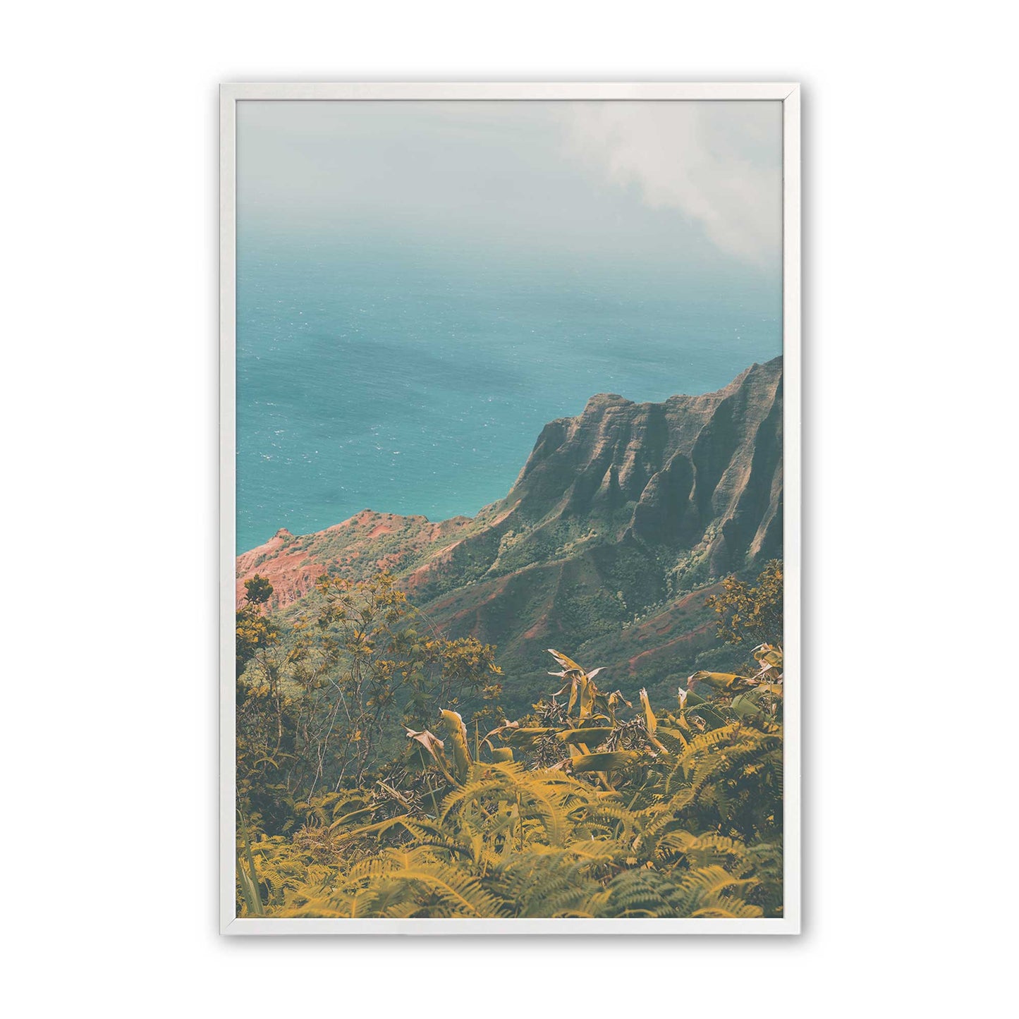 [Color:Opaque White], Picture of art in a Opaque White frame